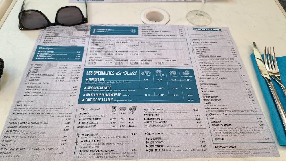 Chalet de la Loue - Menu Image 3